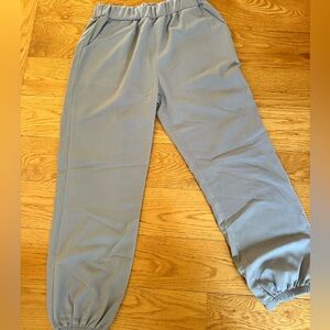 Light grey Elastic Waist Pants joggers medium